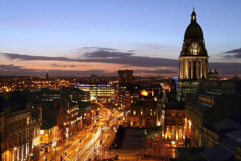 headrow-and-town-hall-at-night-Leeds-City-Council