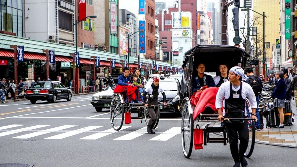 Rickshaw in asakusa, Japan