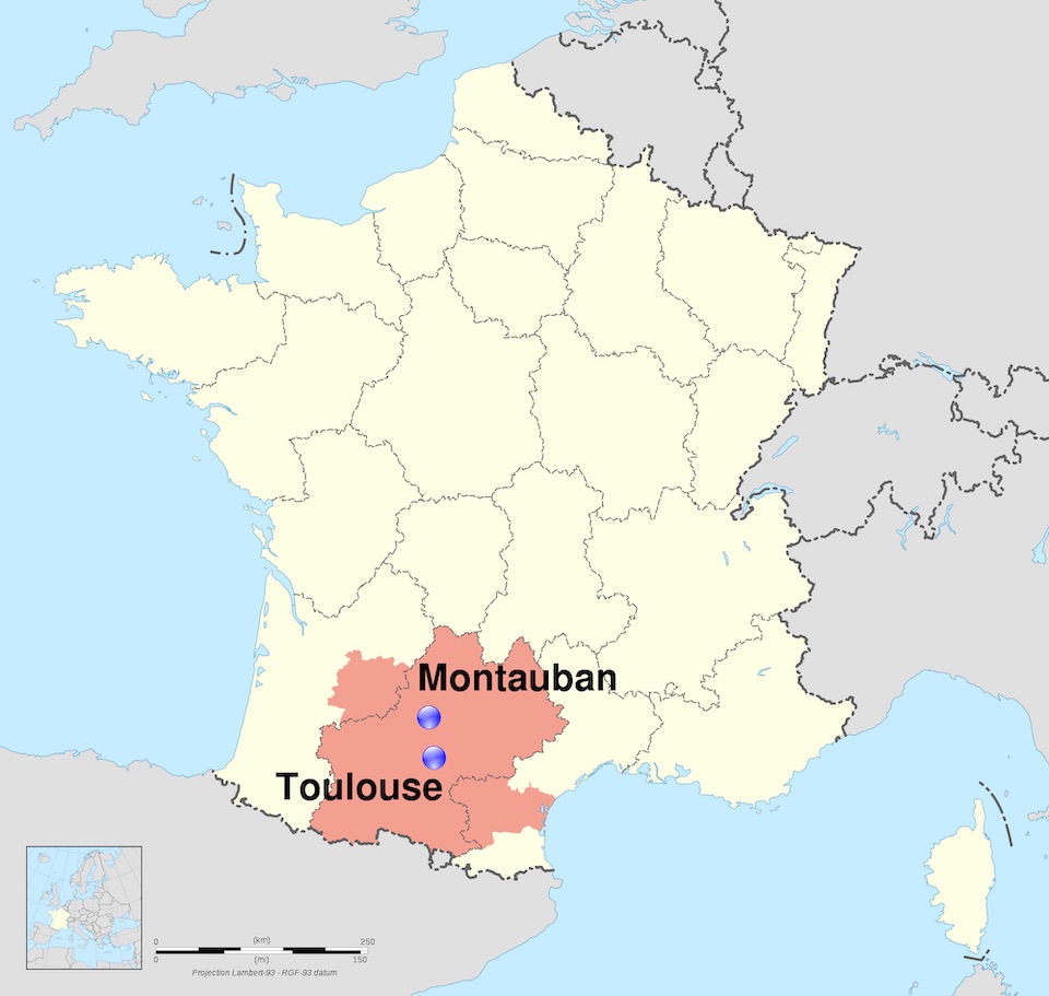 toulouse map3 - Living + Nomads – Travel tips, Guides, News & Information!