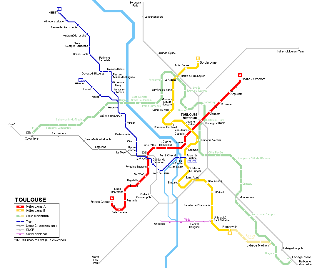 toulouse-metro-map - Living + Nomads – Travel tips, Guides, News ...