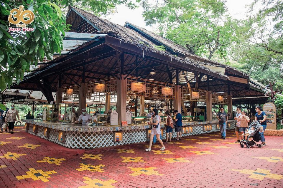 Food Court in Safari World, Bangkok, Thailand