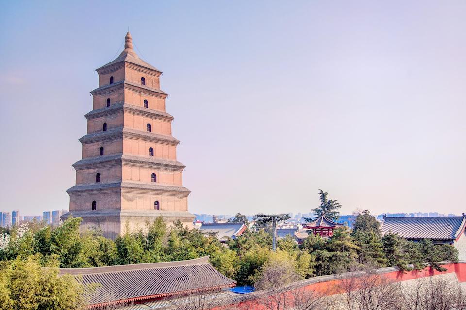 great wild goose tower pagoda3