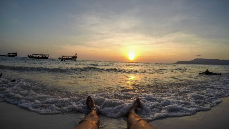 long beach sunset koh rong