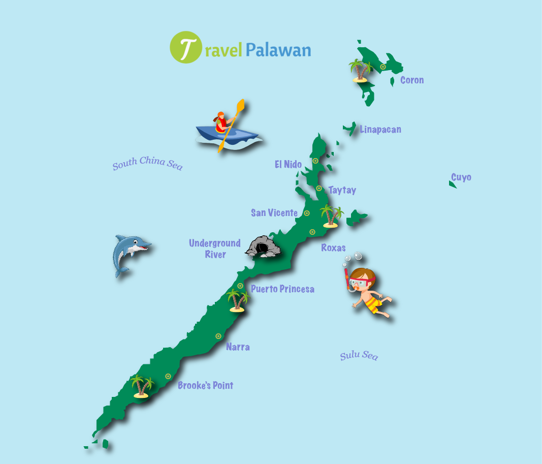 Palawan-map coron