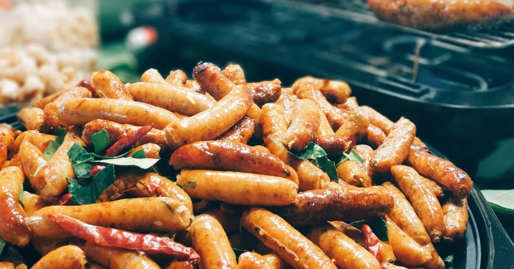 Pork uterus, Boneless Chicken Feet in Thai Sweet and Sour Sauce