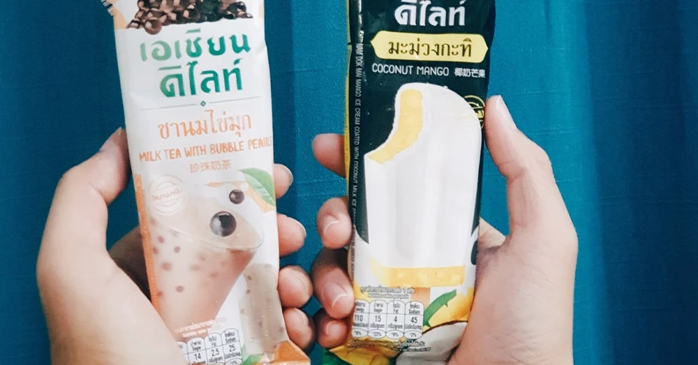 Thai Pearl Milk Tea & Mango Ice Cream