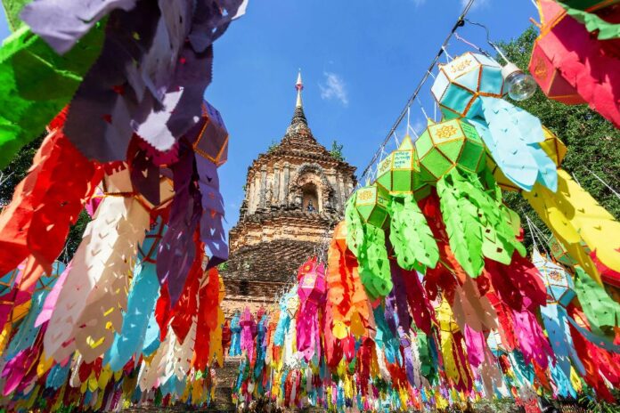 Colorful-Lamp-Festival-and-Lantern-in-Loi-Krathong-at-Wat-Lok-Moli-is-a-beautiful-old-temple-in-Chiang-Mai-Chiag-Mai-Province-Pakin-Songmor-GettyImages-1301898346-rfc (1)