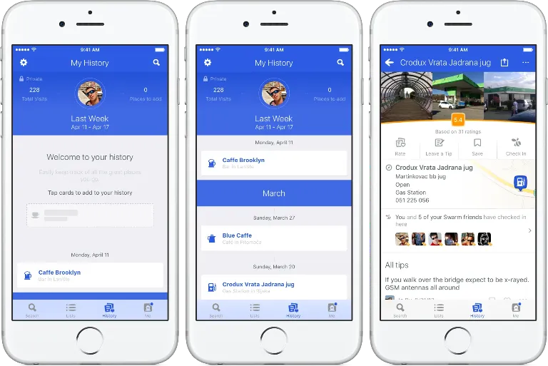 3. Ứng dụng Foursquare